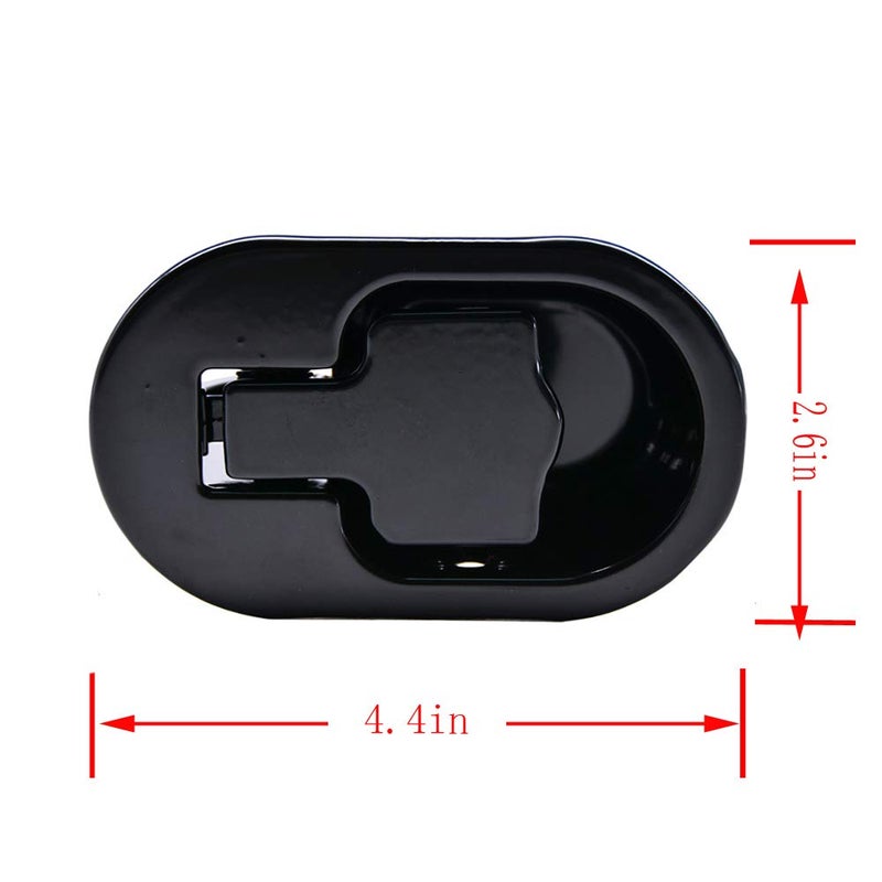 Yoogu 2 pcs Metal Recliner Handles Replacement Parts for Chair Sofa Couch Release 6 mm Black - Image 4